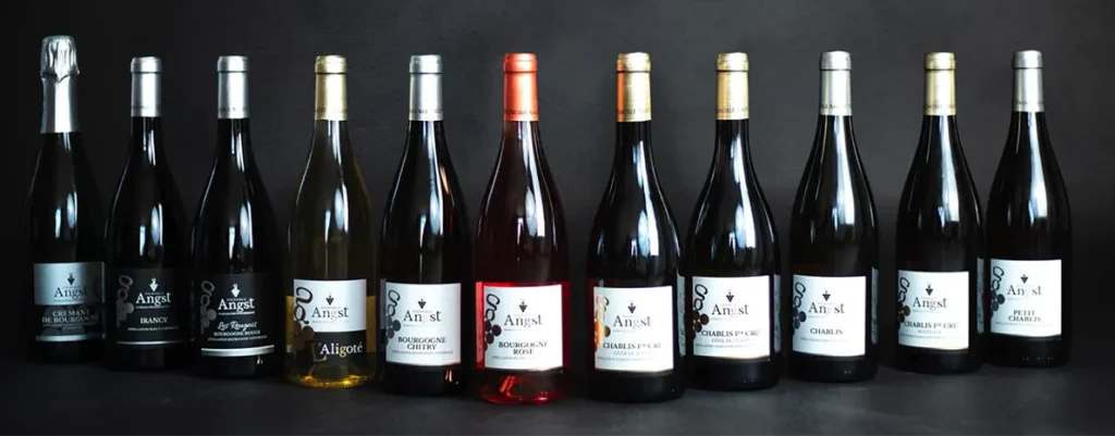 Création d'étiquettes pour bouteille de vin du domaine Angst - Créaphik