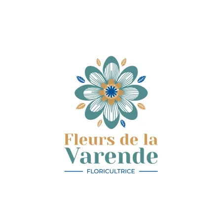 Création du Logo De la Floricultrice Fleurs de la Varende à Pontigny - Creaphik