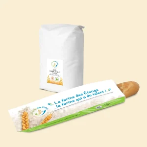 Sachet de pain - Étiquette pour sachet de farine