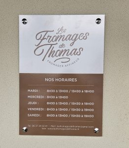 Panneau horaire